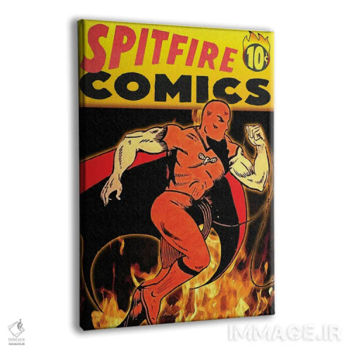 تابلو دکوراتیو کتاب کمیک اسپیت فایر دوم اثر رادیو دیز - نمای پرسپکتیو محصول