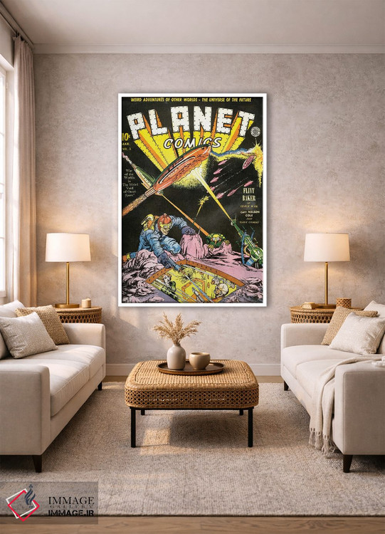 تابلو دکوراتیو سیاره ۳ مارس اثر رادیو دیز - D1W