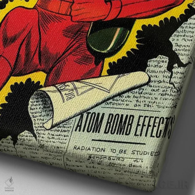 تابلو دکوراتیو استارتلینگ ۴۱ سپتامبر اثر رادیو دیز - نمای نزدیک بافت بوم