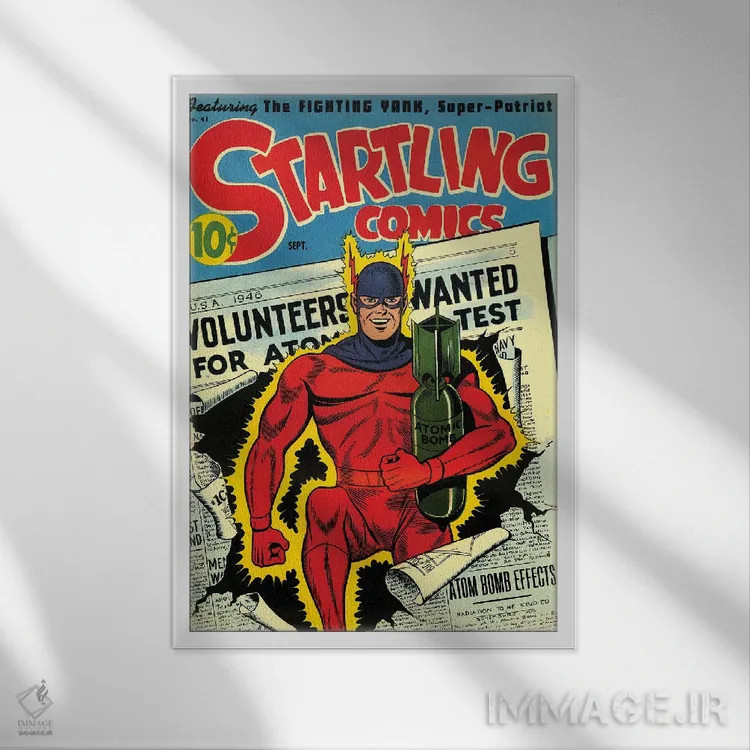 تابلو دکوراتیو استارتلینگ ۴۱ سپتامبر اثر رادیو دیز - نمای قابدار سفید