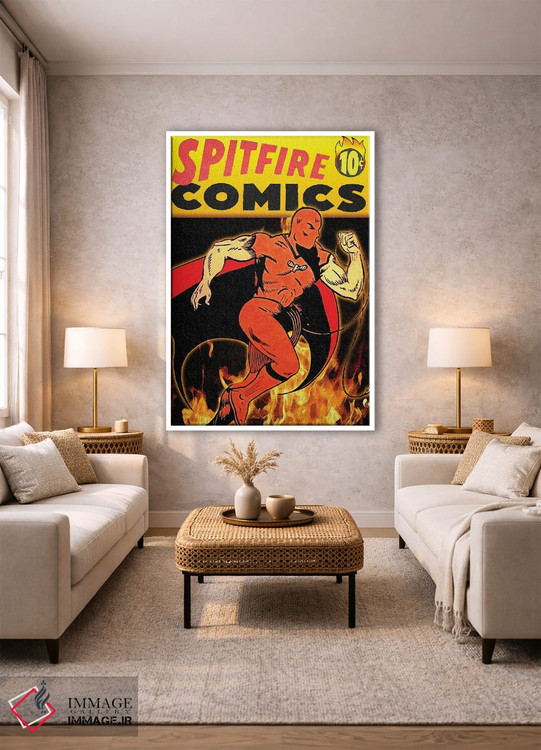 تابلو دکوراتیو کتاب کمیک اسپیت فایر دوم اثر رادیو دیز - D1W