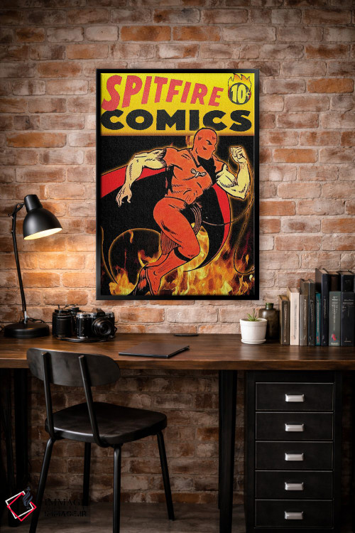تابلو دکوراتیو کتاب کمیک اسپیت فایر دوم اثر رادیو دیز - D5B