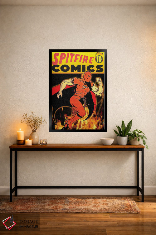 تابلو دکوراتیو کتاب کمیک اسپیت فایر دوم اثر رادیو دیز - D6B