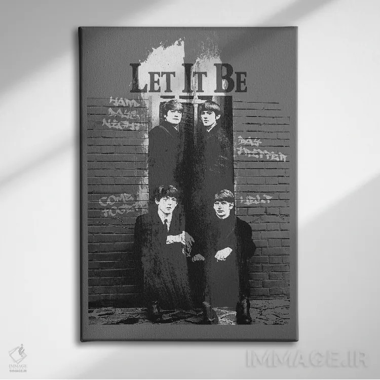 تابلو دکوراتیو رها کن اثر رادیو دیز - نمای روبهرو روی دیوار