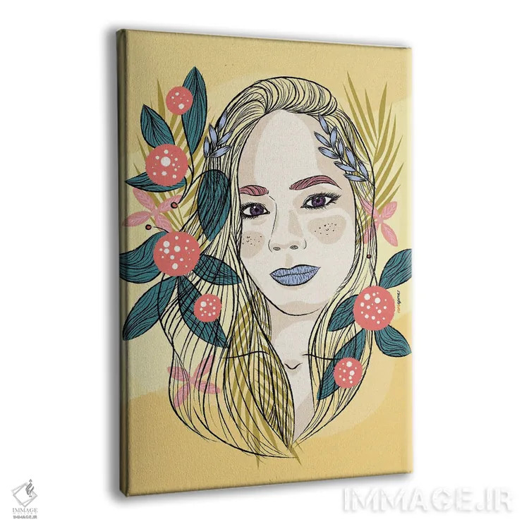 تابلو دکوراتیو لیس سده اثر رافائل گومز - نمای پرسپکتیو محصول