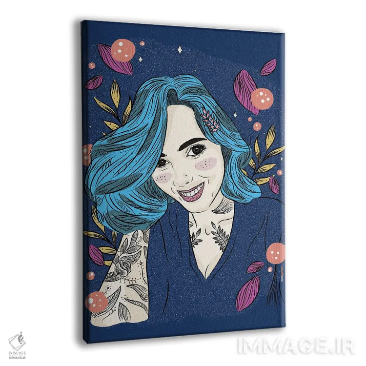 تابلو دکوراتیو جولی فی اثر رافائل گومز - نمای پرسپکتیو محصول