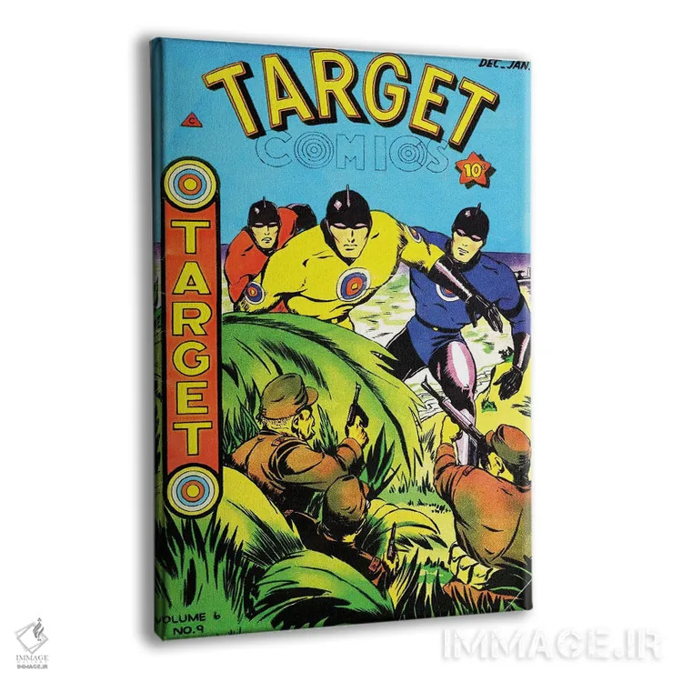 تابلو دکوراتیو تارگت ۶-۹ دسامبر اثر رادیو دیز - نمای پرسپکتیو محصول