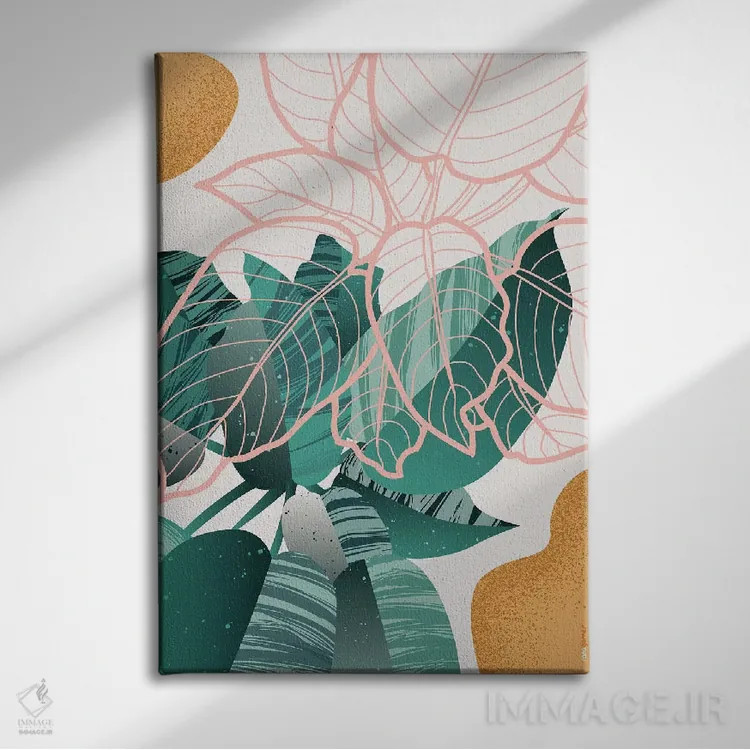 تابلو دکوراتیو گل های برزیل شماره ۳ اثر رافائل گومز - نمای روبهرو روی دیوار