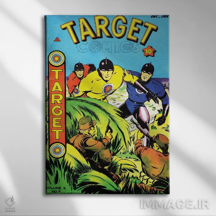 تابلو دکوراتیو تارگت ۶-۹ دسامبر اثر رادیو دیز - نمای روبهرو روی دیوار