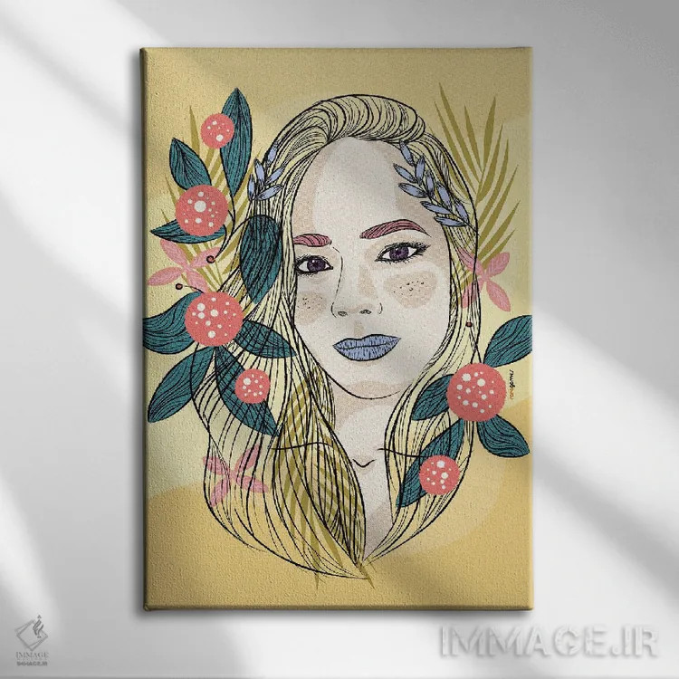 تابلو دکوراتیو لیس سده اثر رافائل گومز - نمای روبهرو روی دیوار