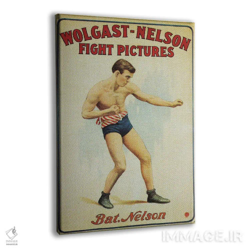 تابلو دکوراتیو مبارزه وولگاست و نلسون اثر رادیو دیز - نمای پرسپکتیو محصول