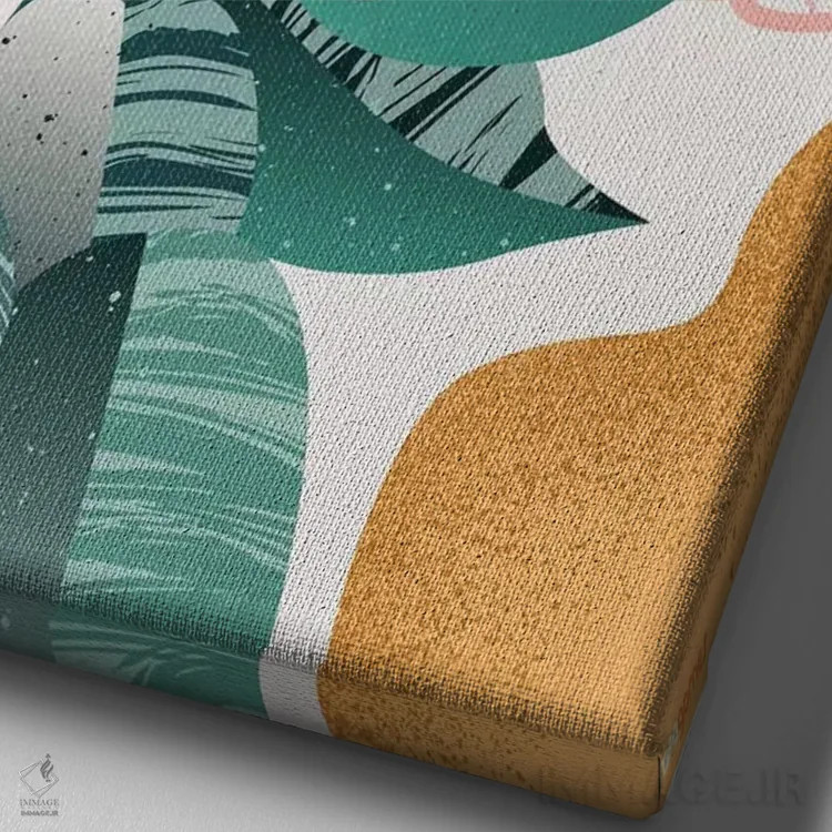 تابلو دکوراتیو گل های برزیل شماره ۳ اثر رافائل گومز - نمای نزدیک بافت بوم