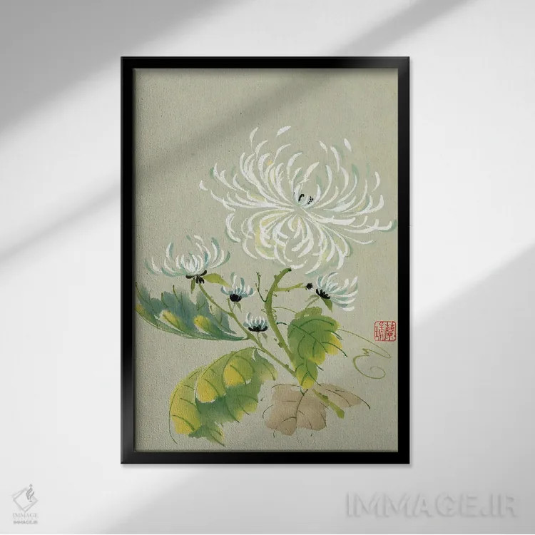 تابلو دکوراتیو ریتم رقص اثر نان ری - نمای قابدار مشکی