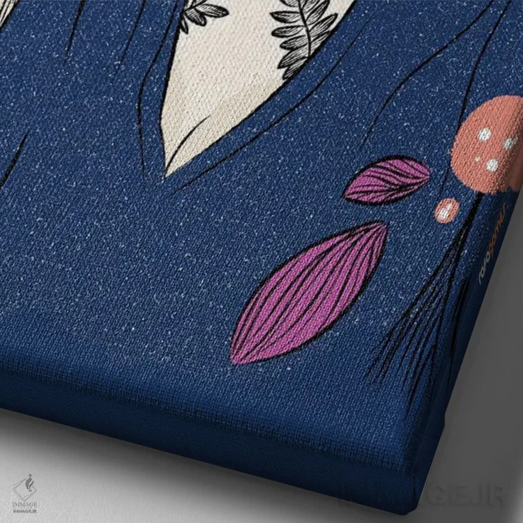 تابلو دکوراتیو جولی فی اثر رافائل گومز - نمای نزدیک بافت بوم