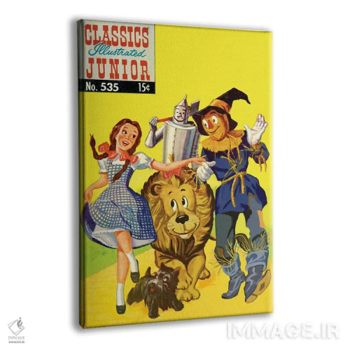 تابلو دکوراتیو کتاب کمیک جادوگر اثر رادیو دیز - نمای پرسپکتیو محصول