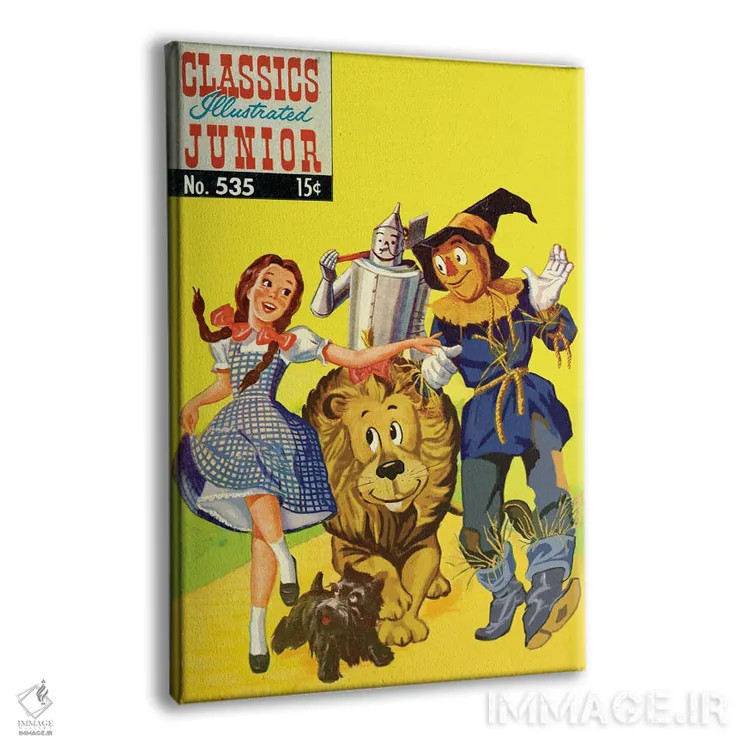 تابلو دکوراتیو کتاب کمیک جادوگر اثر رادیو دیز - نمای پرسپکتیو محصول