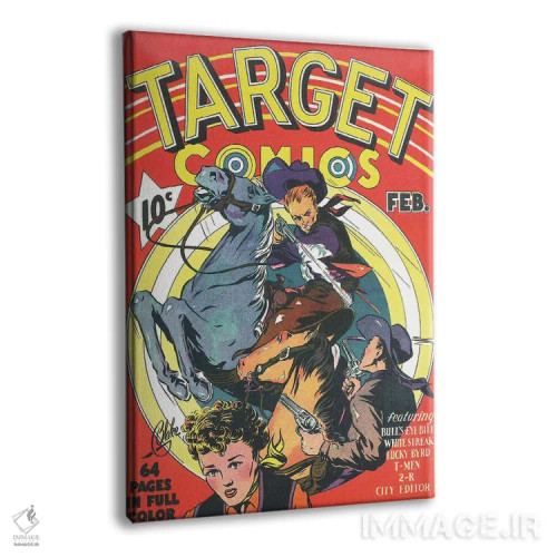 تابلو دکوراتیو تارگت ۱ فوریه اثر رادیو دیز - نمای پرسپکتیو محصول