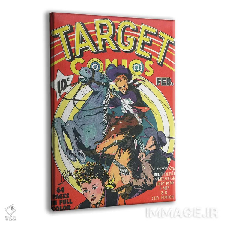 تابلو دکوراتیو تارگت ۱ فوریه اثر رادیو دیز - نمای پرسپکتیو محصول