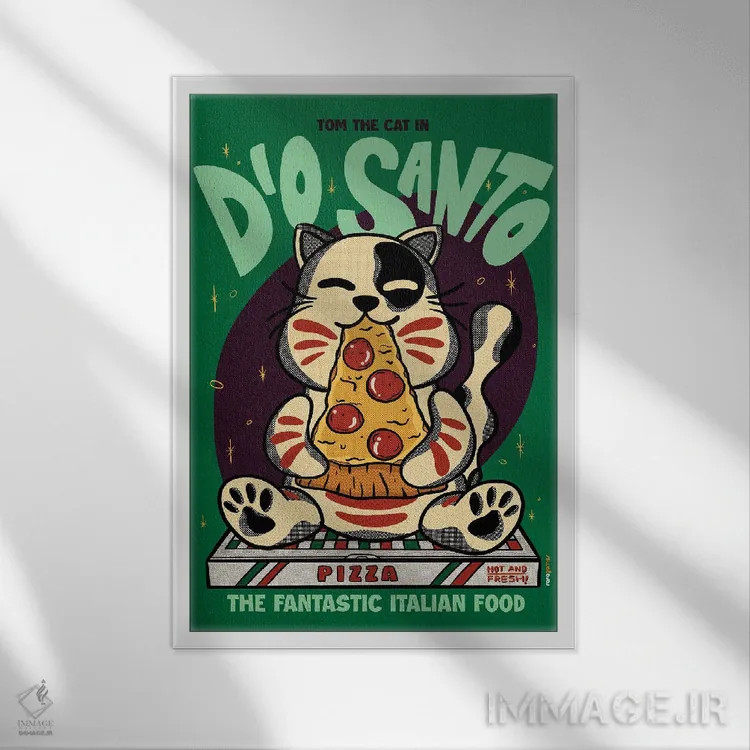 تابلو دکوراتیو خدای مقدس اثر رافائل گومز - نمای قابدار سفید