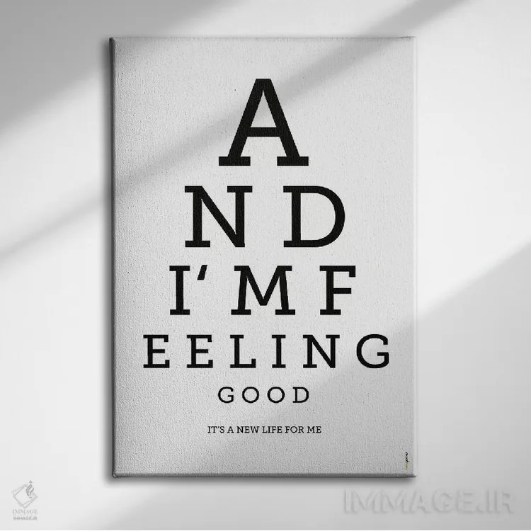 تابلو دکوراتیو حس خوب اثر رافائل گومز - نمای روبهرو روی دیوار