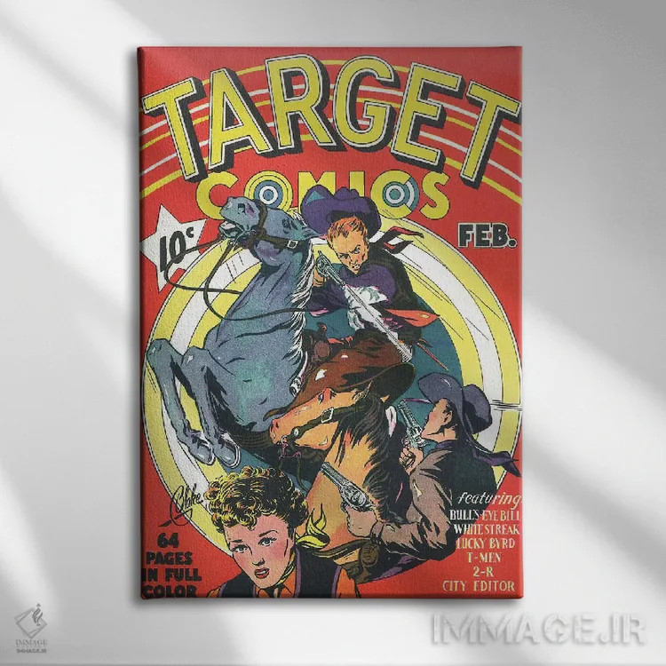 تابلو دکوراتیو تارگت ۱ فوریه اثر رادیو دیز - نمای روبهرو روی دیوار