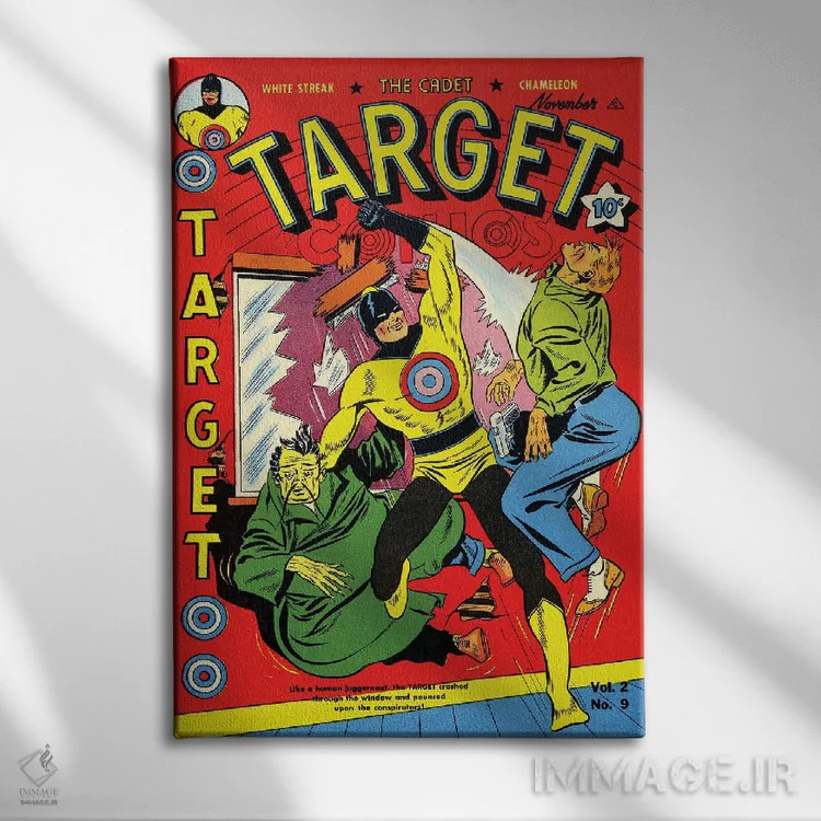 تابلو دکوراتیو تارگت ۲-۹ نوامبر اثر رادیو دیز - نمای روبهرو روی دیوار