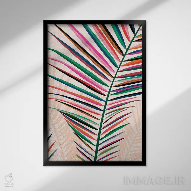 تابلو دکوراتیو گل های برزیل شماره ۴ اثر رافائل گومز - نمای قابدار مشکی