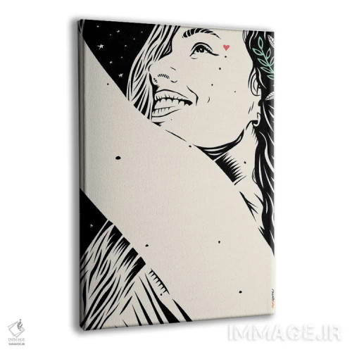 تابلو دکوراتیو نگاه به ستاره ها اثر رافائل گومز - نمای پرسپکتیو محصول