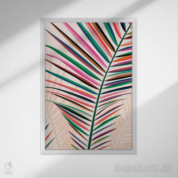 تابلو دکوراتیو گل های برزیل شماره ۴ اثر رافائل گومز - نمای قابدار سفید