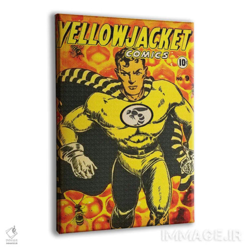 تابلو دکوراتیو ژاکت زرد شماره نهم اثر رادیو دیز - نمای پرسپکتیو محصول