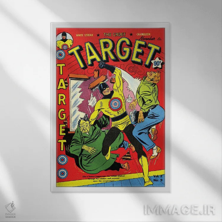 تابلو دکوراتیو تارگت ۲-۹ نوامبر اثر رادیو دیز - نمای قابدار سفید