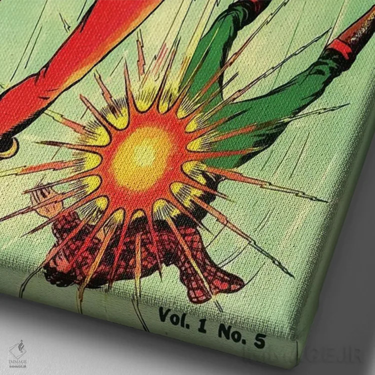 تابلو دکوراتیو تارگت ۵ ژوئن اثر رادیو دیز - نمای نزدیک بافت بوم