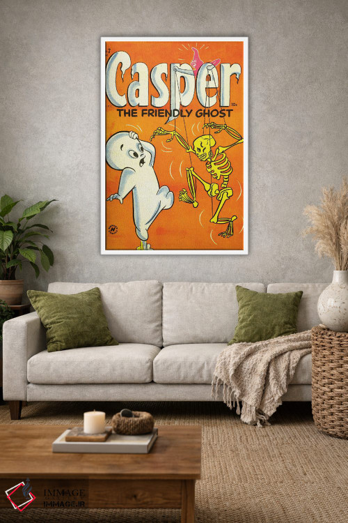 تابلو دکوراتیو اسکلت زرد اثر رادیو دیز - D1W