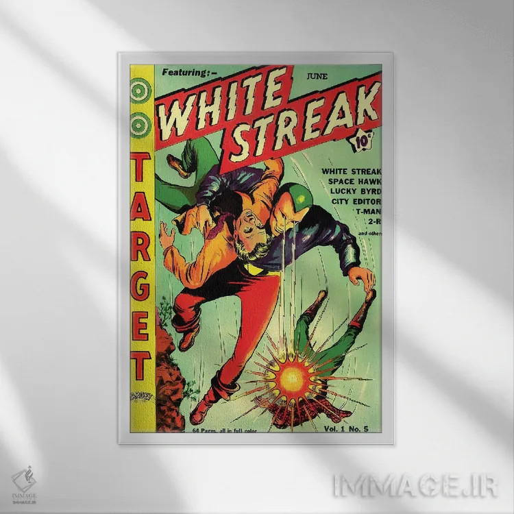 تابلو دکوراتیو تارگت ۵ ژوئن اثر رادیو دیز - نمای قابدار سفید