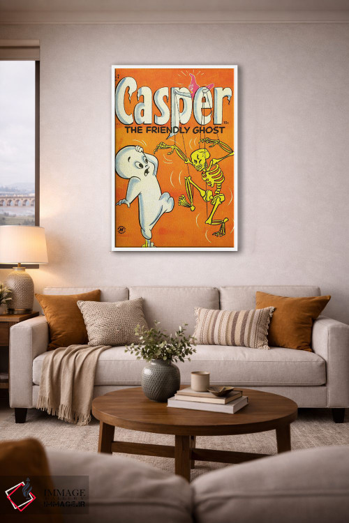 تابلو دکوراتیو اسکلت زرد اثر رادیو دیز - D3W