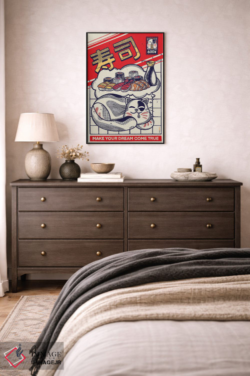 تابلو دکوراتیو رویای سوشی اثر رافائل گومز - D5B