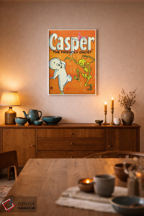 تابلو دکوراتیو اسکلت زرد اثر رادیو دیز - D5W