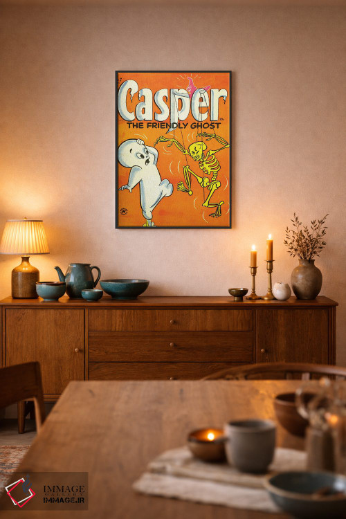 تابلو دکوراتیو اسکلت زرد اثر رادیو دیز - D6B