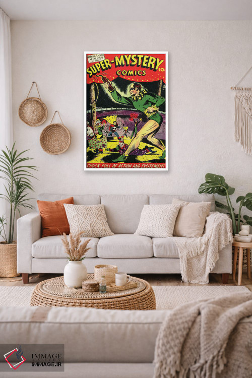 تابلو دکوراتیو کتاب کمیک سوپر میستری وی ۴-۴ اکتبر اثر رادیو دیز - D2W