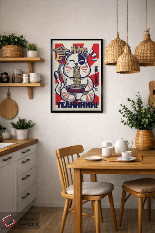 تابلو دکوراتیو وقت رامن است اثر رافائل گومز - D6B