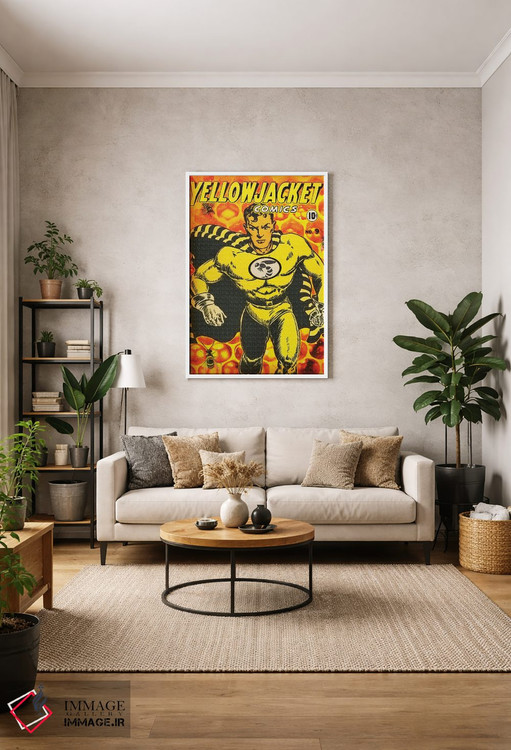 تابلو دکوراتیو ژاکت زرد شماره نهم اثر رادیو دیز - D1W