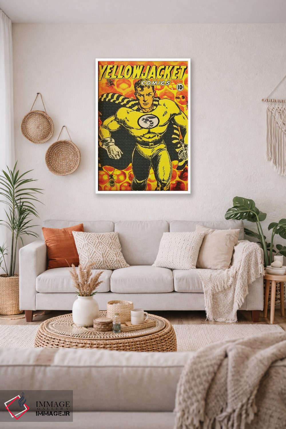 تابلو دکوراتیو ژاکت زرد شماره نهم اثر رادیو دیز - D2W