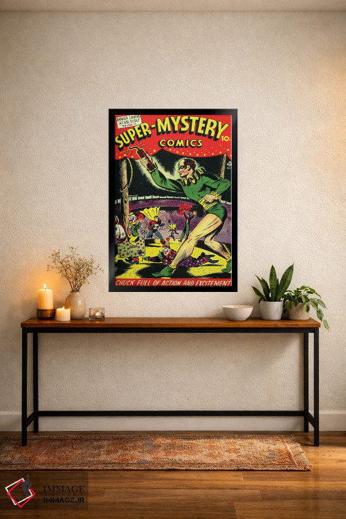 تابلو دکوراتیو کتاب کمیک سوپر میستری وی ۴-۴ اکتبر اثر رادیو دیز - D5B