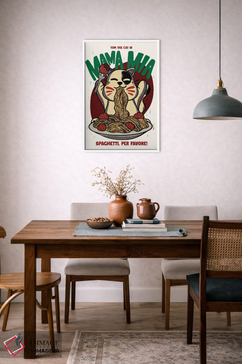 تابلو دکوراتیو مامامیا اسپاگتی اثر رافائل گومز - D5W