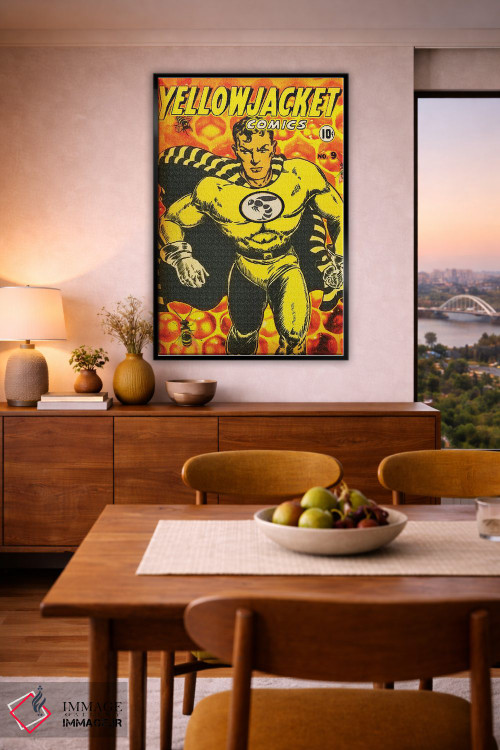 تابلو دکوراتیو ژاکت زرد شماره نهم اثر رادیو دیز - D6B