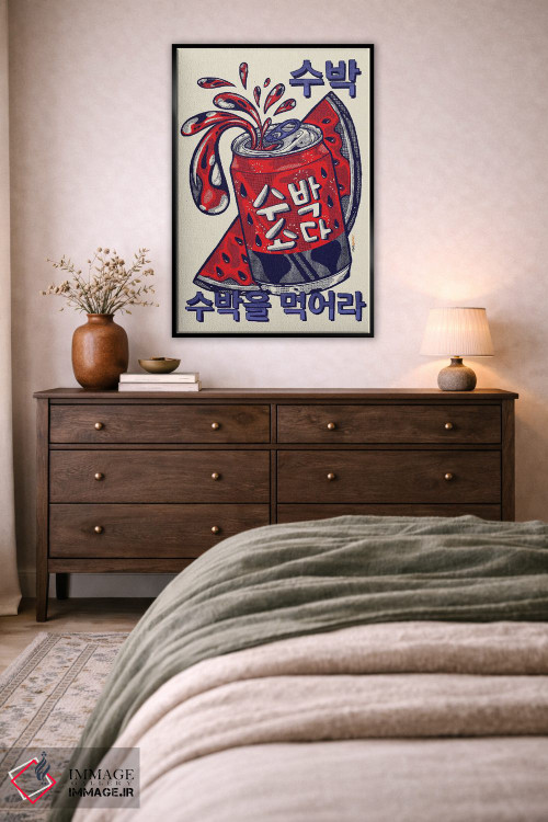 تابلو دکوراتیو نوشابه هندوانه اثر رافائل گومز - D6B