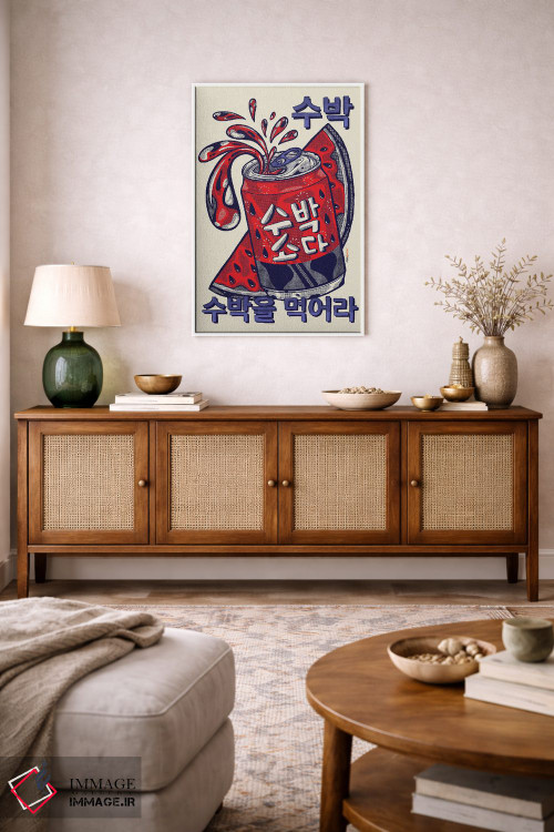 تابلو دکوراتیو نوشابه هندوانه اثر رافائل گومز - D5W