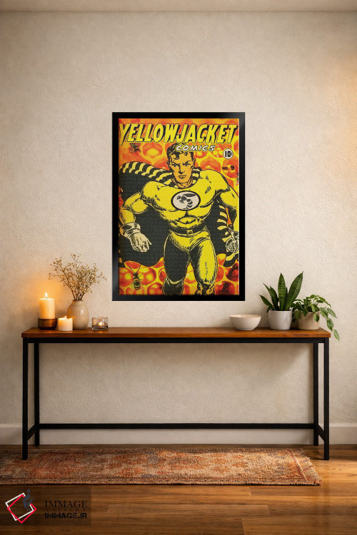 تابلو دکوراتیو ژاکت زرد شماره نهم اثر رادیو دیز - D5B