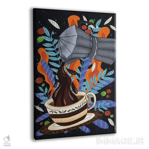 تابلو دکوراتیو اول قهوه اثر رافائل گومز - نمای پرسپکتیو محصول