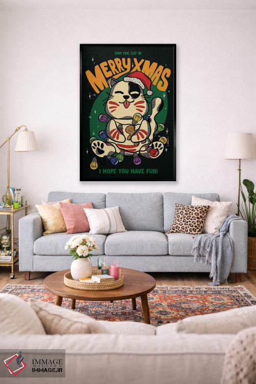 تابلو دکوراتیو کریسمس مبارک برادران اثر رافائل گومز - D1B